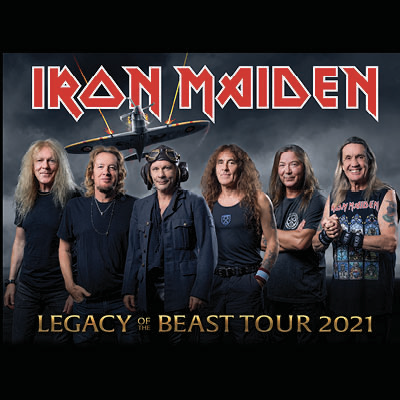 Iron Maiden Nederland 2021 Iron Maiden Legacy Of The Beast Tour Tele Ticket Service